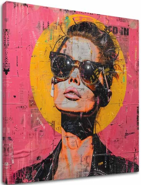 Elegantní obraz ženy Influencer - 60x60 cm