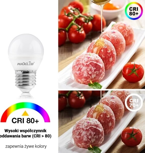 LED Žárovka G45 E27/8W/230V 4000K