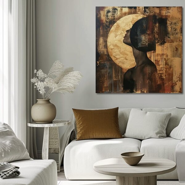 Elegantní obraz ženy Moon Reflection - 60x60 cm