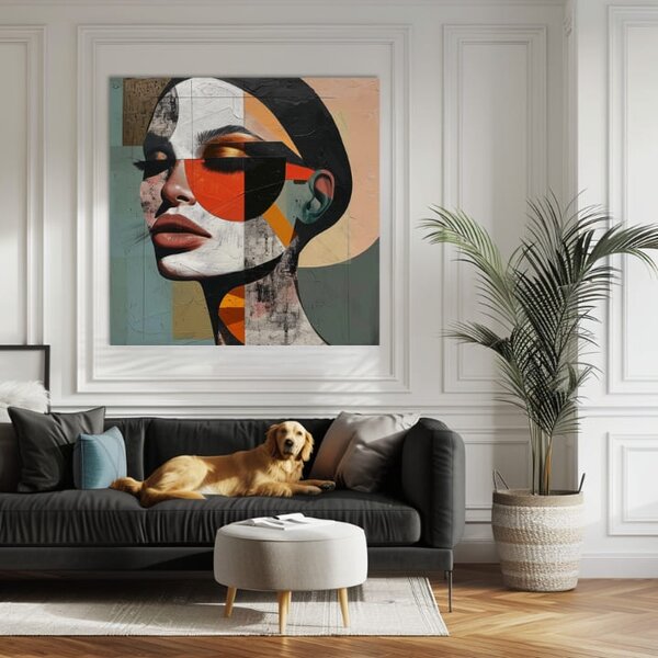 Elegantní obraz ženy Harmonie tvarů - 60x60 cm