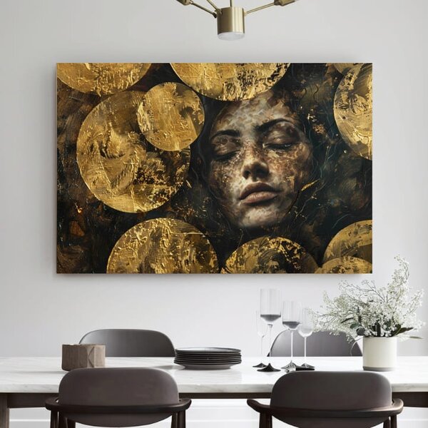 Elegantní obraz ženy pod vodou - 40x60 cm