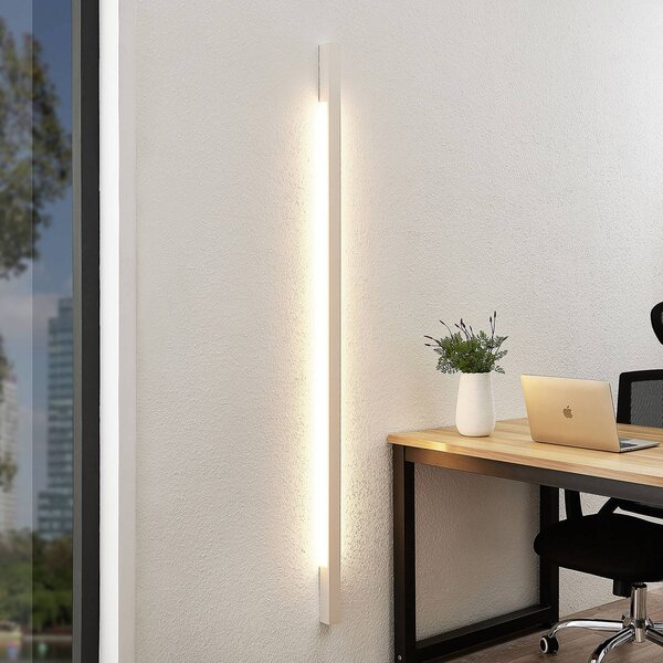 Arcchio Ivano LED nástěnné světlo, 170 cm, bílé, Bílá / opál, Chodba, Hliník, Moderní