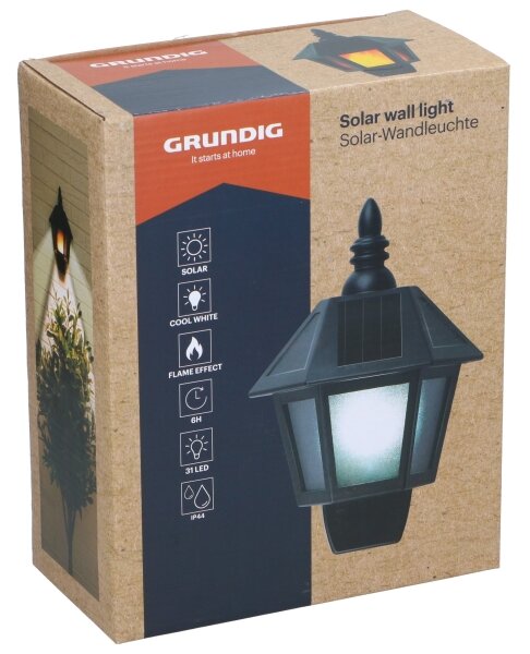 Grundig - LED Solární nástěnné svítidlo LED/1,2V 600 mAh IP44