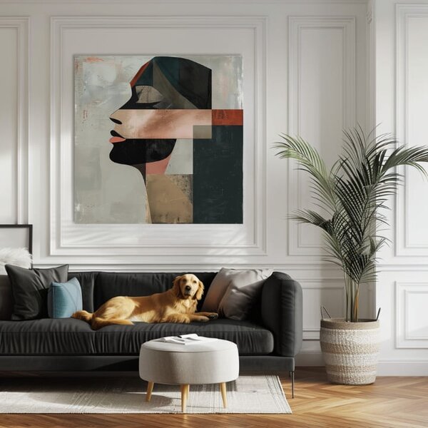 Elegantní obraz ženy Spánek - 60x60 cm