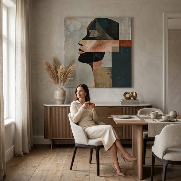 Elegantní obraz ženy Spánek - 60x60 cm