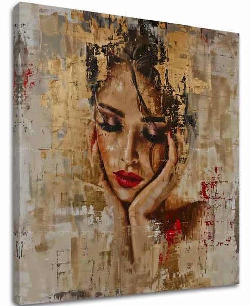 Elegantní obraz ženy The Graceful Muse - 60x60 cm