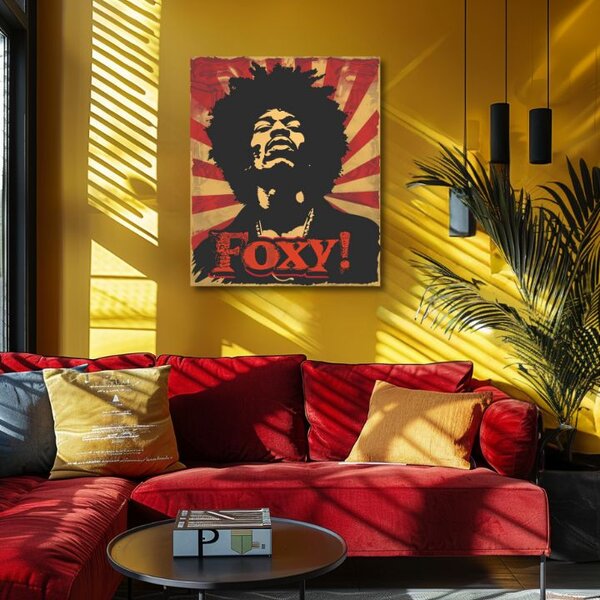 Jimi Hendrix Obraz na plátně - Legend of Sound - 60x90 cm