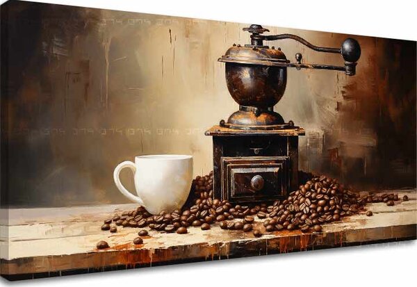 Kávové obrazy do kuchyně Čas odpočinku - 40x80 cm
