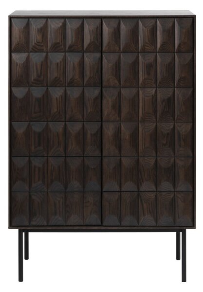 Tmavě hnědá skříňka 90x130 cm Latina – Unique Furniture