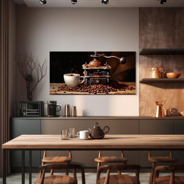 Kávové obrazy do kuchyně Kouzlo obyčejných věcí - 50x100 cm