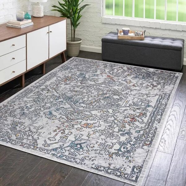 Makro Abra Moderní kusový koberec DAKOTA YF78C krémový Rozměr: 77x148 cm