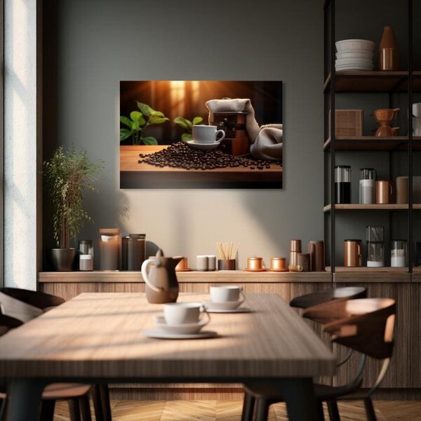 Kávové obrazy do kuchyně Elegance Espressa - 40x60 cm