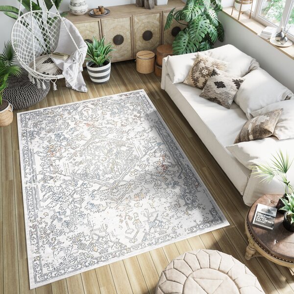 Makro Abra Moderní kusový koberec DAKOTA YF78C krémový Rozměr: 77x148 cm
