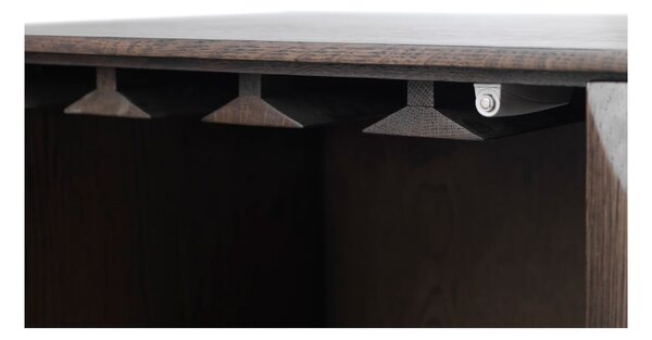 Tmavě hnědá skříňka 90x130 cm Latina – Unique Furniture