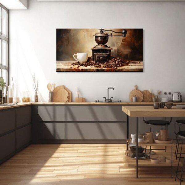 Kávové obrazy do kuchyně Čas odpočinku - 40x80 cm