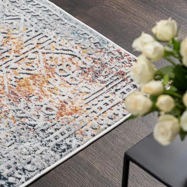 Makro Abra Moderní kusový koberec DAKOTA YE80A abstraktní krémový Rozměr: 77x148 cm