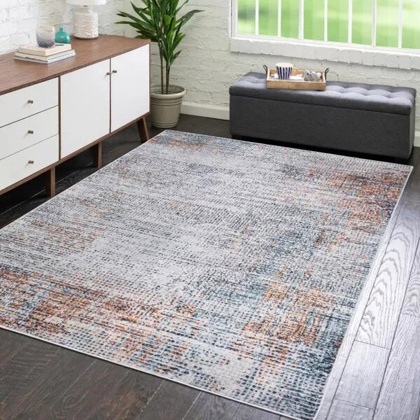 Makro Abra Moderní kusový koberec DAKOTA YF90A abstraktní krémový Rozměr: 58x99 cm