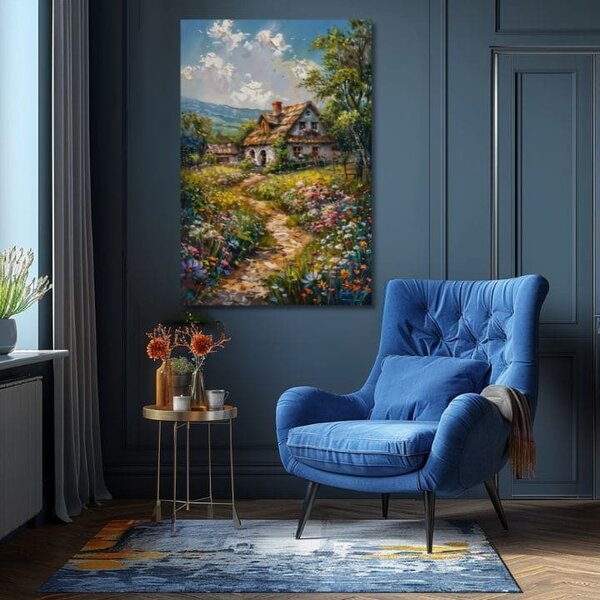Obraz krajiny na plátně Cesta do pohádky - 40x60 cm
