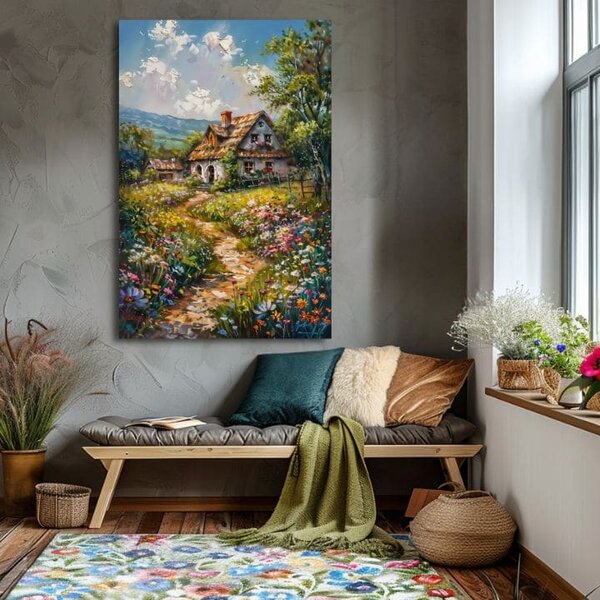 Obraz krajiny na plátně Cesta do pohádky - 40x60 cm