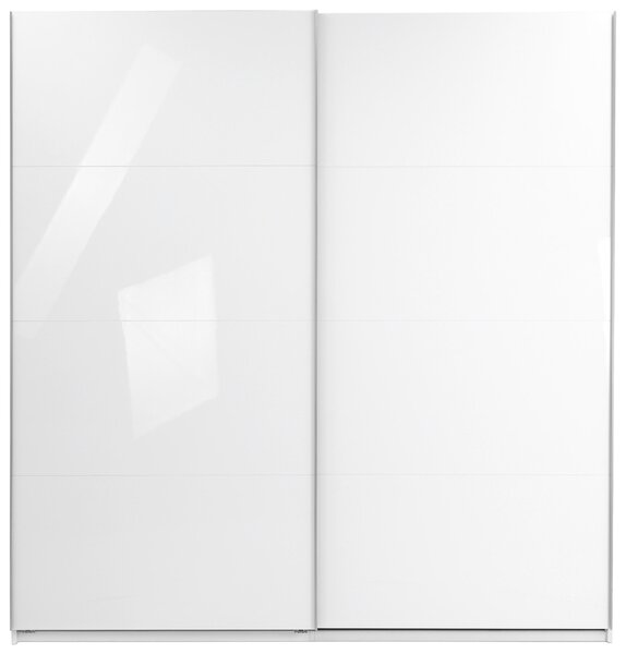 ŠATNÍ SKŘÍŇ S POSUVNÝMI DVEŘM, bílá, 200/210/62 cm MID.YOU - Šatní skříně, Online Only
