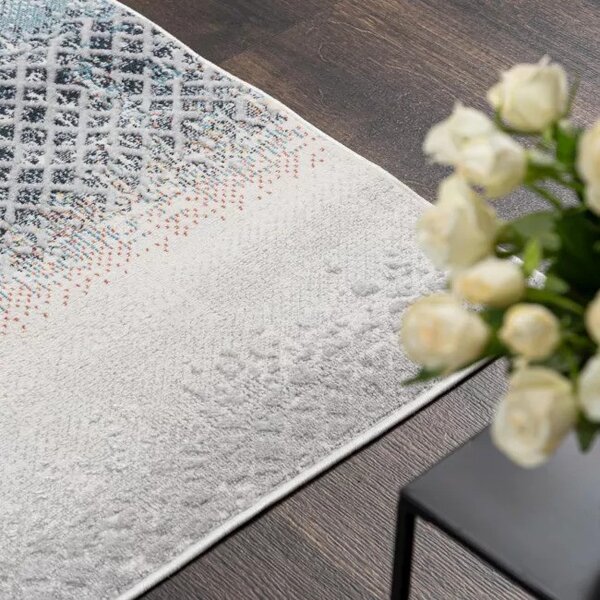 Makro Abra Moderní kusový koberec DAKOTA YF82C Pásy krémový Rozměr: 58x99 cm