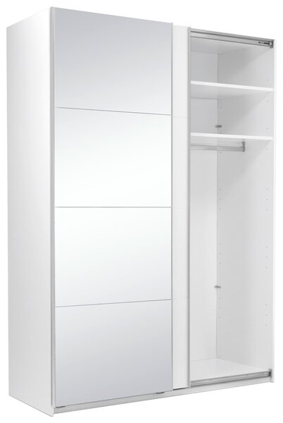 ŠATNÍ SKŘÍŇ S POSUVNÝMI DVEŘM, bílá, 150/210/62 cm MID.YOU - Šatní skříně, Online Only