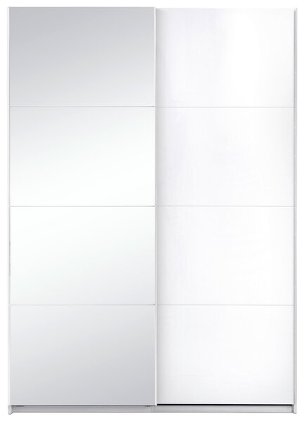 ŠATNÍ SKŘÍŇ S POSUVNÝMI DVEŘM, bílá, 150/210/62 cm MID.YOU - Šatní skříně, Online Only