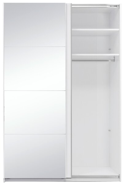 ŠATNÍ SKŘÍŇ S POSUVNÝMI DVEŘM, bílá, 150/210/62 cm MID.YOU - Šatní skříně, Online Only