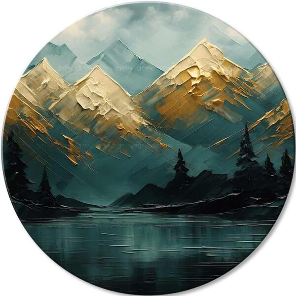 Kulaté obrazy akrylem Forgotten Forest - 60 cm
