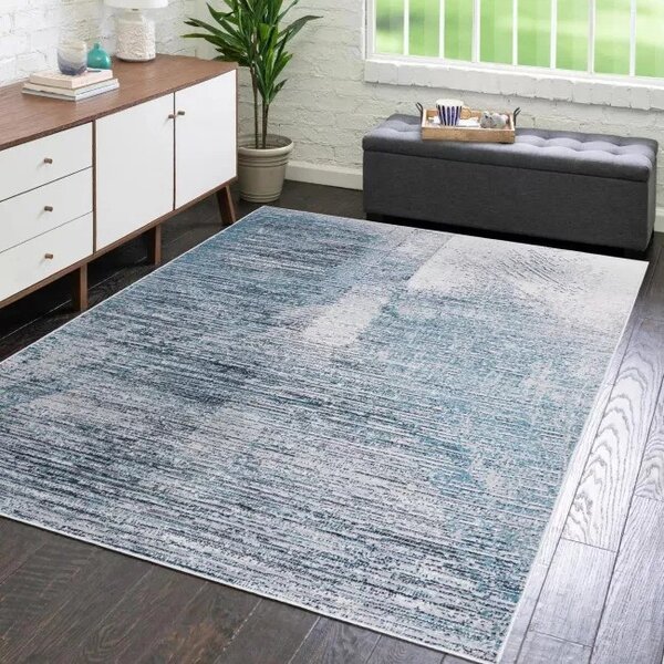 Makro Abra Moderní kusový koberec DAKOTA YF86B šedý Rozměr: 77x148 cm
