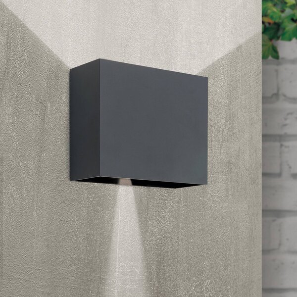 ORION LED nástěnné světlo Akzent variabilní úhel černá, Hliník / šedá / zinek, kov, Moderní
