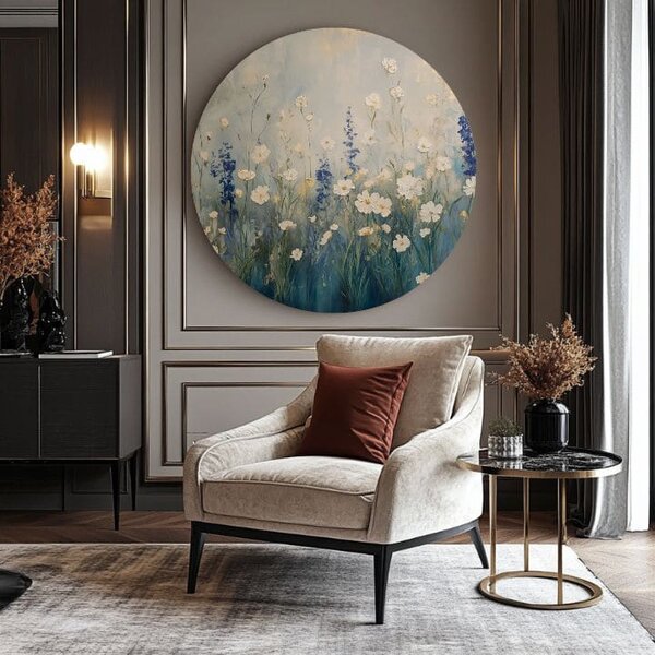 Kulaté obrazy akrylem Skutečná elegance - 60 cm