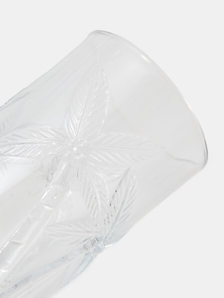 Sinsay - Sada sklenic s reliéfním vzorem palem 4 pack - clear