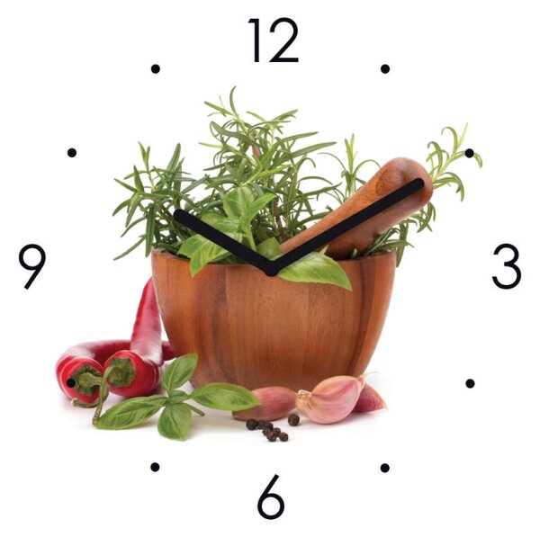 NÁSTĚNNÉ HODINY vícebarevná 30/30 cm Euroart - Nástěnné hodiny