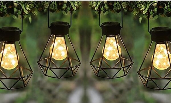 LED Solární závěsné svítidlo se senzorem LED/0,1W/1,2V 600 mAh pr. 13 cm