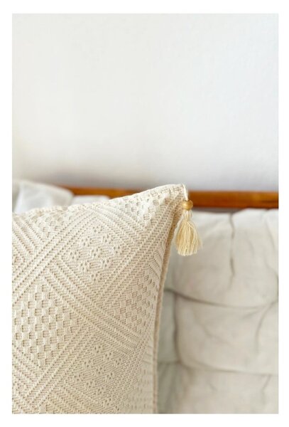 Povlaky na polštáře v sadě 4 ks z bio bavlny 43x43 cm Natural – Mila Home