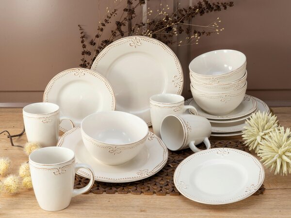 KOMBINOVANÁ SOUPRAVA, 16dílné, kamenina Creatable - Online Only nádobí, Online Only