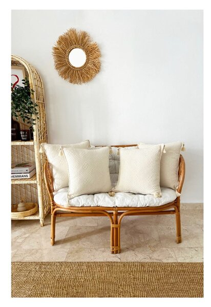 Povlaky na polštáře v sadě 4 ks z bio bavlny 43x43 cm Natural – Mila Home