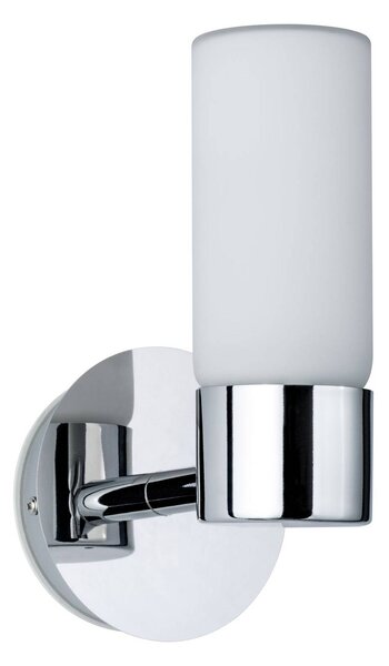 Paulmann Eleon nástěnné IP44 chrome/opál 1 zdroj, stmívatelný, Chrom / stříbro, Koupelna, kov, Moderní