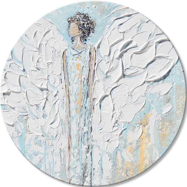 Kulaté obrazy s akrylem Whisper of Love - 60 cm