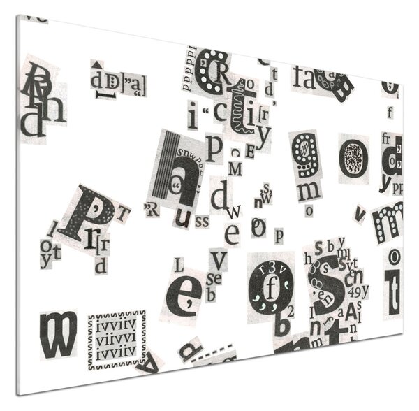 Panel do kuchyně Písmena z novin pksh-39907961