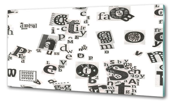 Panel do kuchyně Písmena z novin pksh-39907961