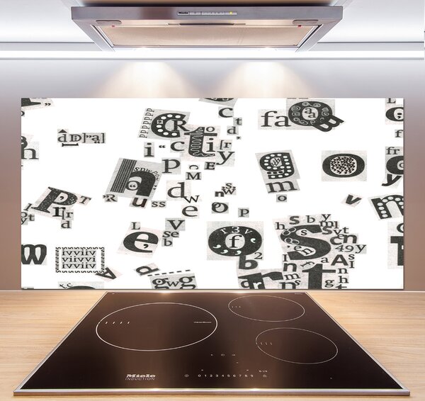 Panel do kuchyně Písmena z novin pksh-39907961