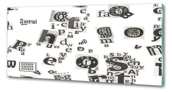 Panel do kuchyně Písmena z novin pksh-39907961