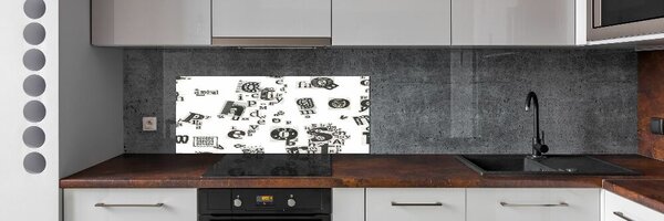 Panel do kuchyně Písmena z novin pksh-39907961