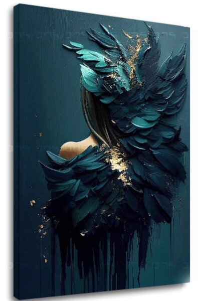 Moderní obrazy na plátně - Feminine Touch of Angelic Beauty - 40x50 cm