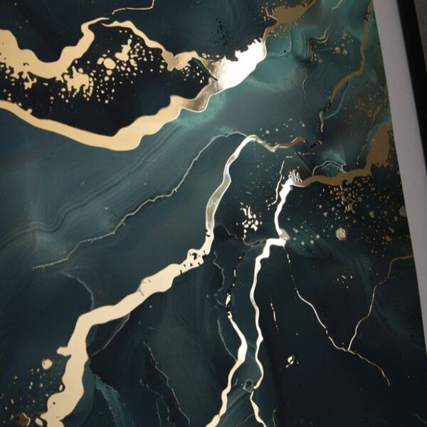 Nástěnný plakát s EXTRA efektem - Marble of Sea - 40x60 cm