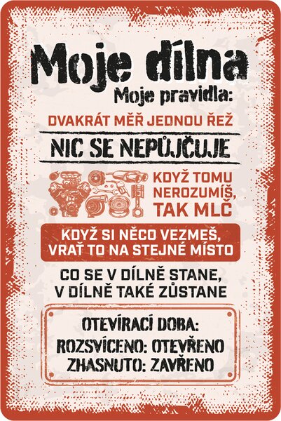 Postershop Plechová cedule: Výprodej alkoholu - 20x30 cm