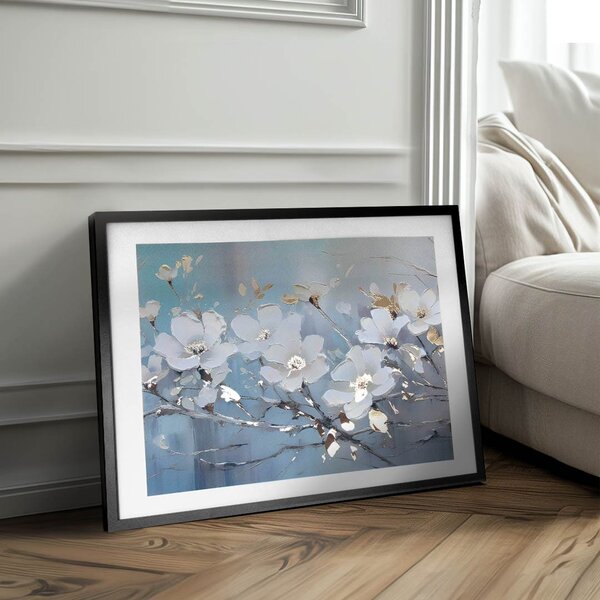 Nástěnný plakát s EXTRA efektem - Nordic Bloom - 40x60 cm