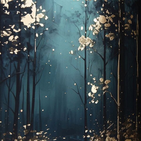 Nástěnný plakát s EXTRA efektem - Mystic STROMY - 40x60 cm